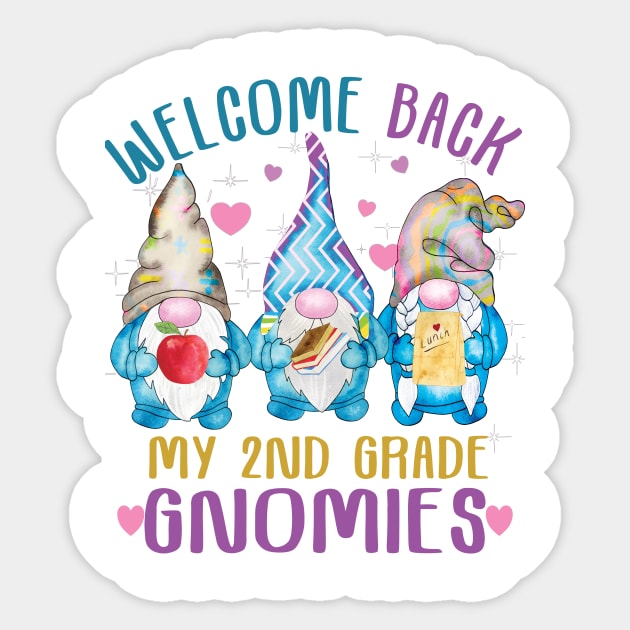 Welcome back my 2nd grade gnomies..back to school gift Sticker by DODG99